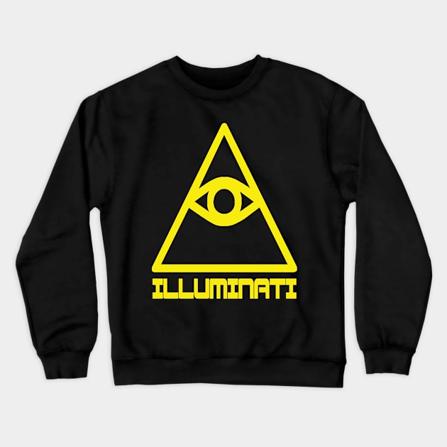 Illuminati Eye of Providence - All Seeing Eye Crewneck Sweatshirt by DazzlingApparel